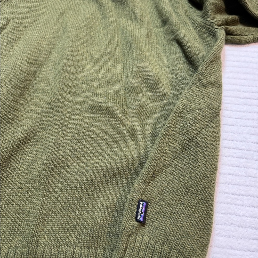 Patagonia Olive V-Neck Sweater for Men - Picture 3 of 6